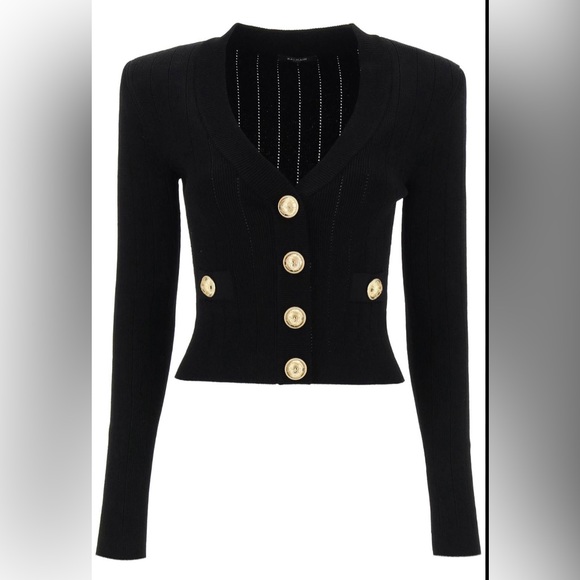 Mesh Short Cardigan - Picture 1 of 3